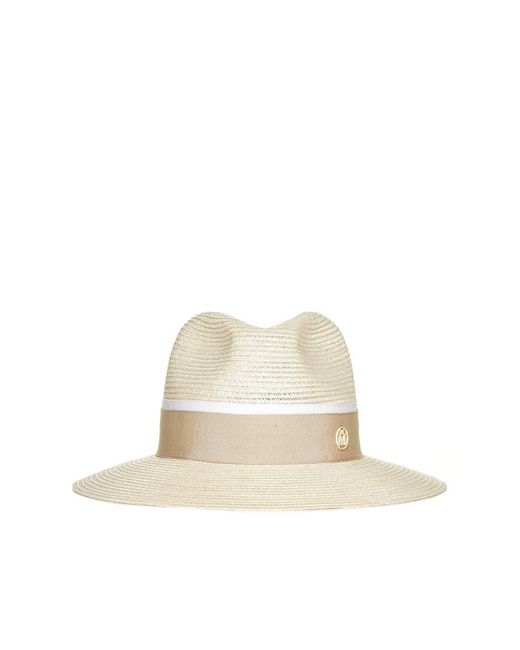 Maison Michel White Henrietta Straw Hat