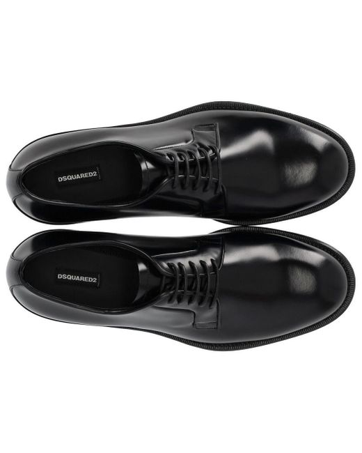 DSquared² Black D2 Classic Derby Shoe for men