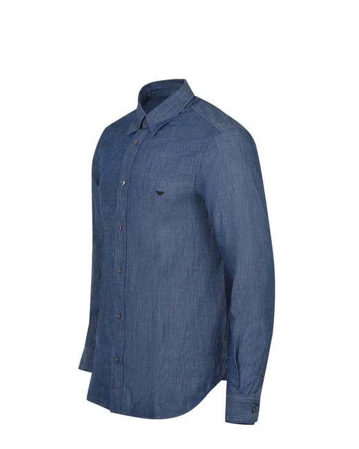 Emporio Armani Blue Shirts for men