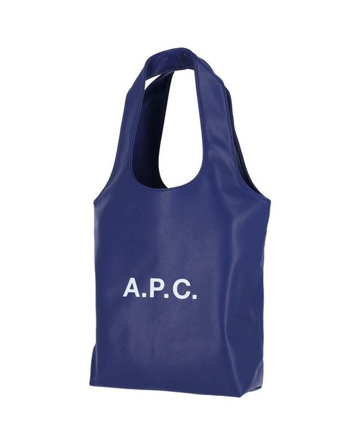 A.P.C. Blue Small Tote Bag Ninon