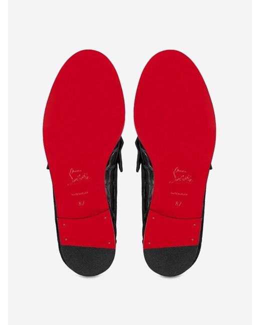 Christian Louboutin Black Penny Loafers