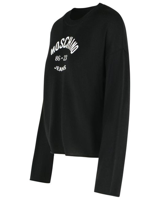 Moschino Black Virgin Wool Sweater