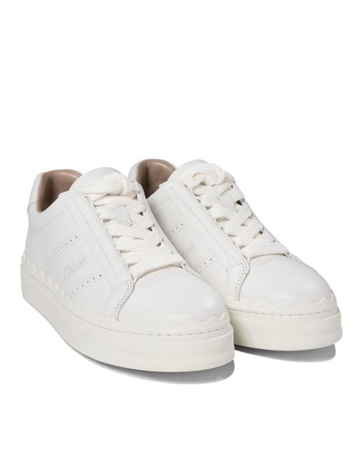 Chloé White Chic Slip-On Sneakers For