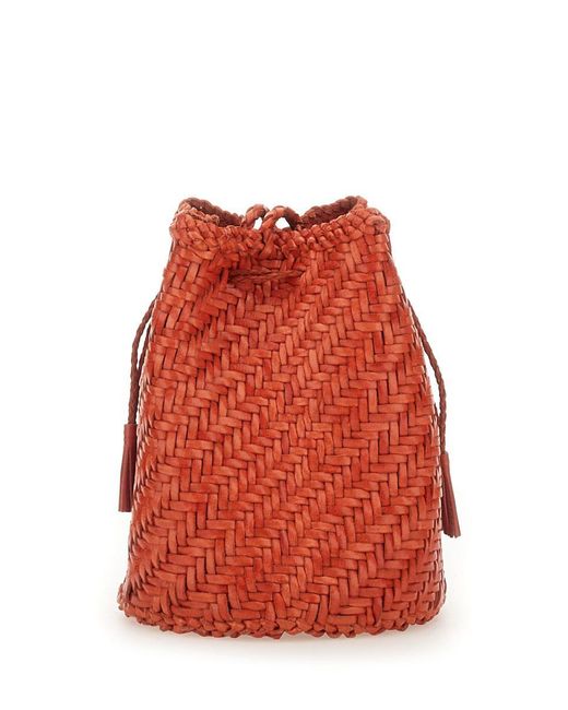 Dragon Diffusion Red "Pompom Double Jump Tan" Bag
