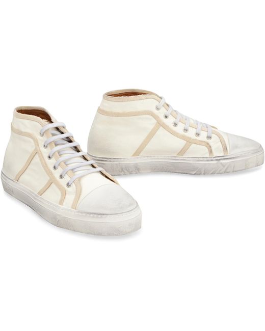 Dolce & Gabbana Natural Canvas Mid-top Sneakers for men