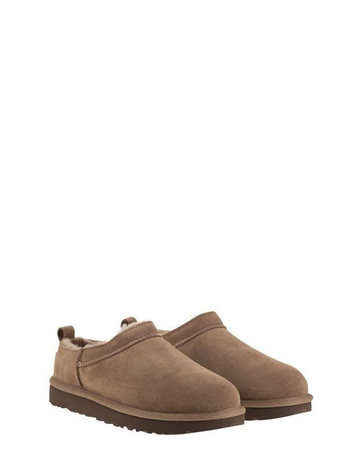 Ugg Brown Classic Micro - Suede Ankle Boot