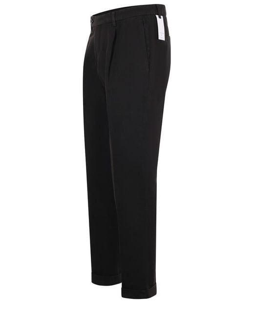 Michael Coal Black Trousers for men