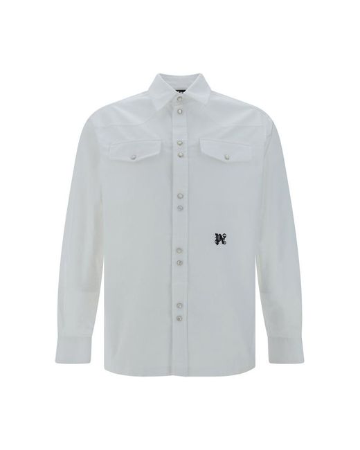 Palm Angels Gray Shirts for men