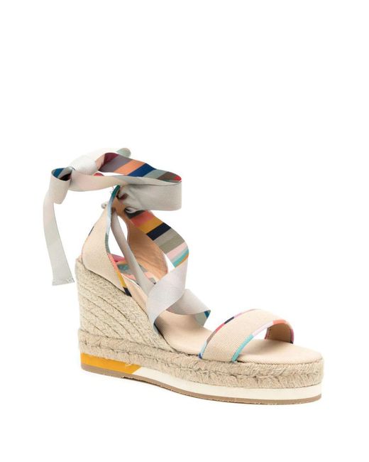 Paul Smith Natural Wedge Sandals