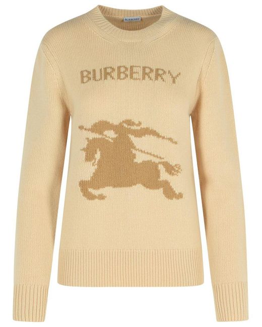 Burberry Natural Cashmere Blend Sweater