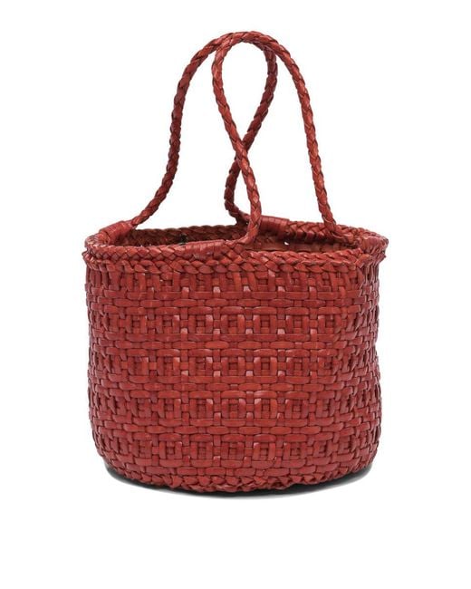 Dragon Diffusion Red Java Bag Mini Double Jump Basket 17X14X15 Cm
