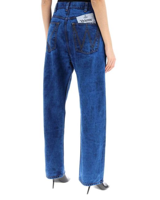 Vivienne Westwood Blue Straight Cut Ranch Jeans