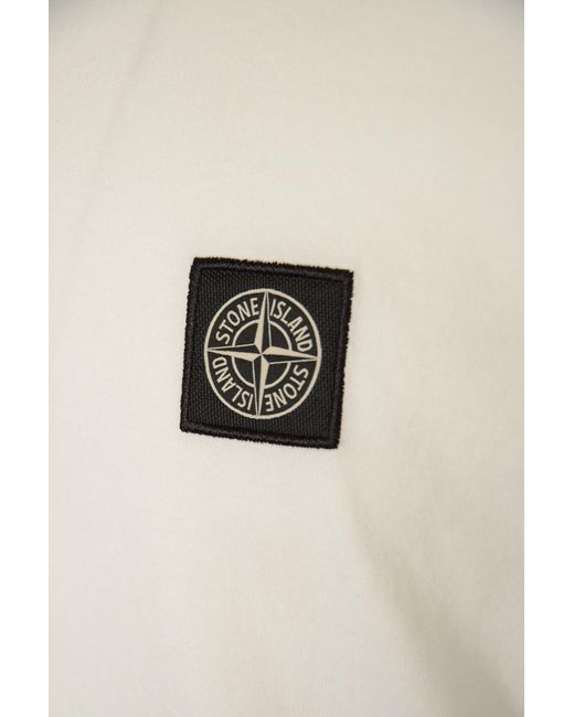 Stone Island White T-Shirts And Polos for men