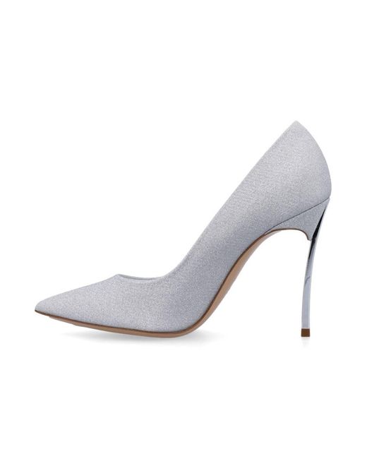 Casadei White Blade Solar Eclipse Pump