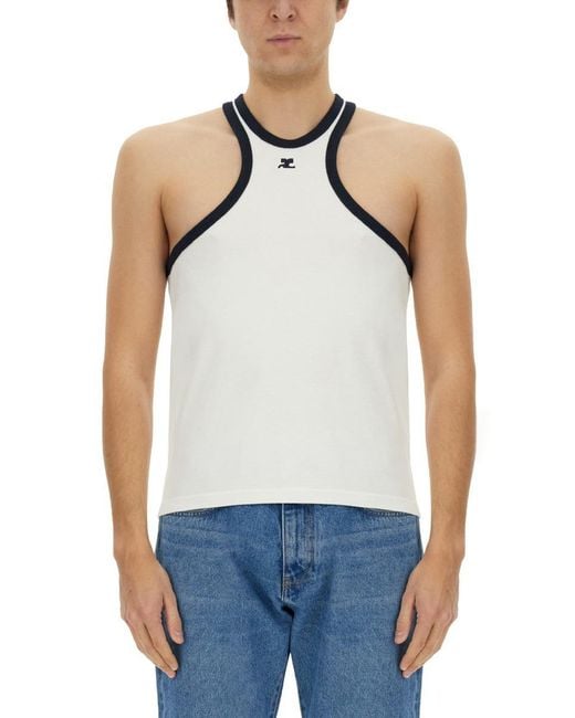 Courreges Blue Top "Scuba" for men