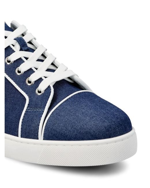Christian Louboutin Blue Varsijunior Canvas Sneaker for men