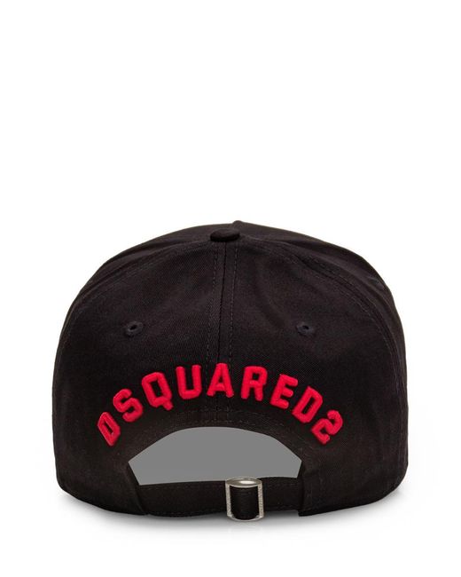 DSquared² Red Icon Collection Icon Baseball Hat for men