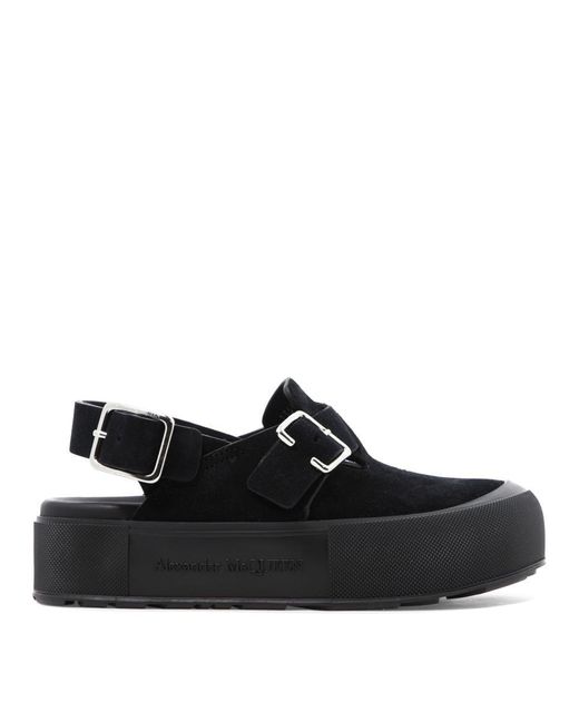 Alexander McQueen Black Sandali "Mount Slick" for men