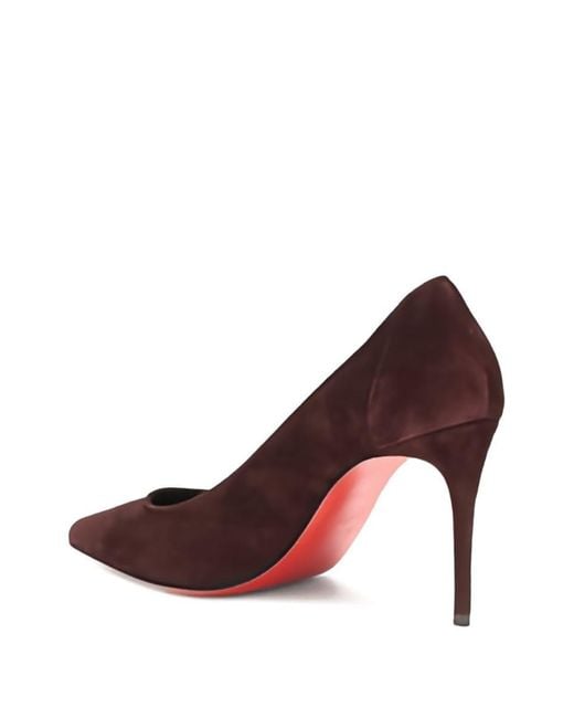 Christian Louboutin Brown Sporty Kate Velvet Pumps