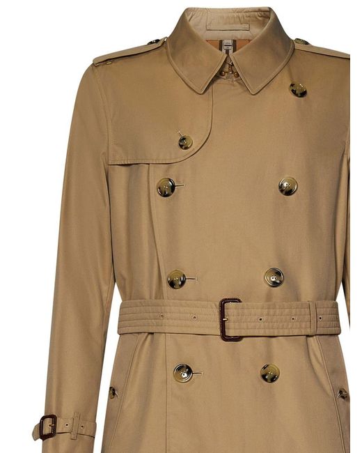 Burberry Natural The Mid-lenght Kensington Heritage Trench Coat for men