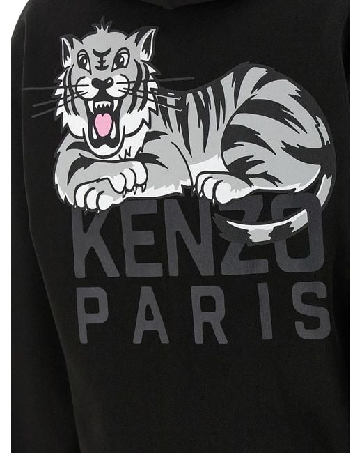 KENZO Black Happy Tiger Sweatshirt