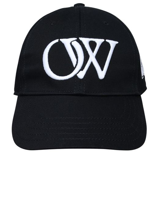 Off-White c/o Virgil Abloh Black Off- Cotton Hat for men