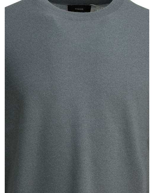 Vince Gray Cashmere Silk Knitwear for men