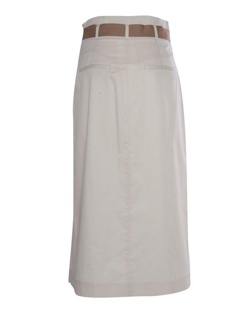 Peserico White Skirt
