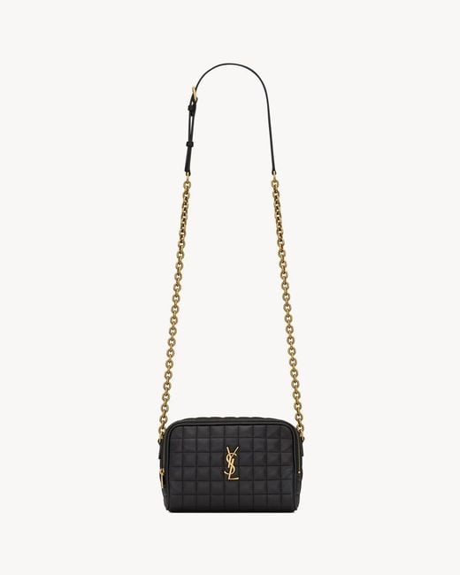 Saint Laurent White "Camera Bag" Crossbody Bag
