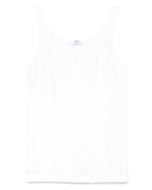 Wolford White Coton Blend Tank Top
