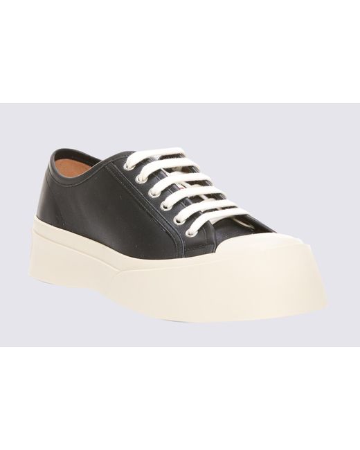 Marni Black Leather Pablo Sneakers for men
