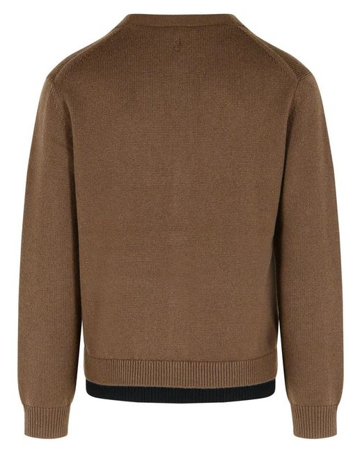 J.W. Anderson Brown Cashmere Blend Layered Cardigan for men