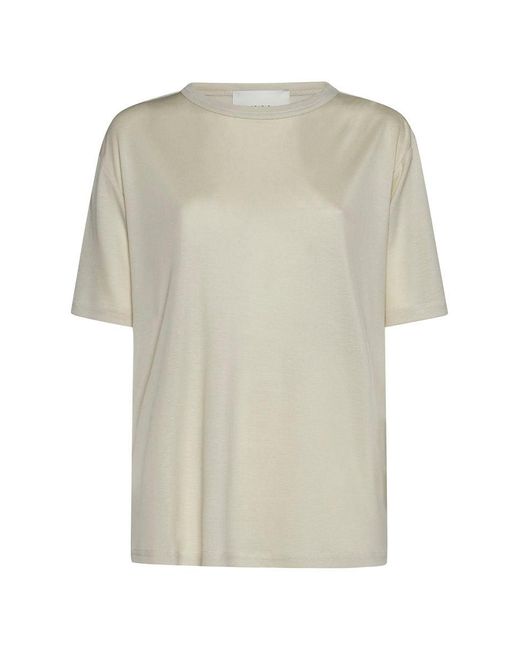 Studio Nicholson White Ribbed Jersey T-Shirt