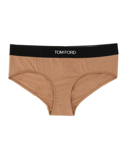 Tom Ford Natural Briefs With Logo