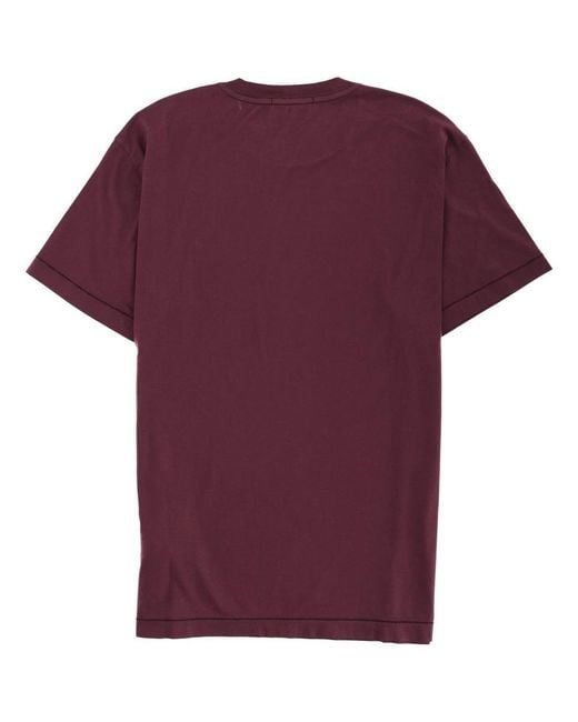 Stone Island Purple T-Shirt Slim Fit for men
