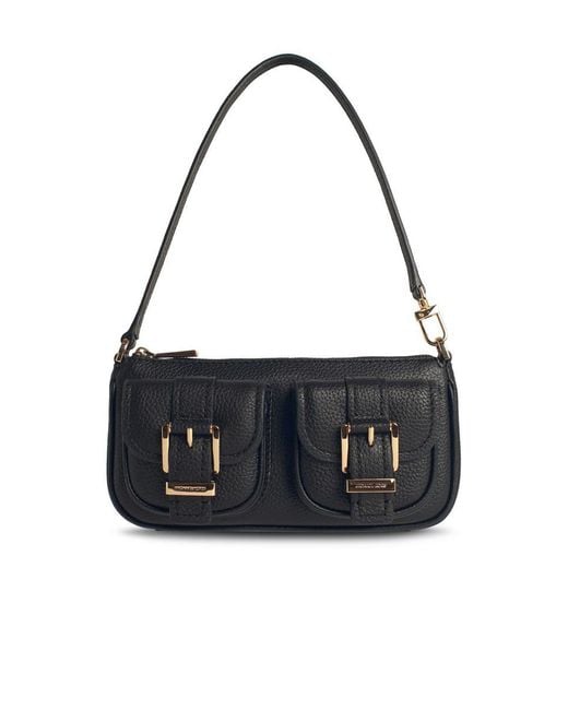 Michael Kors Black 'Zoe' Leather Bag