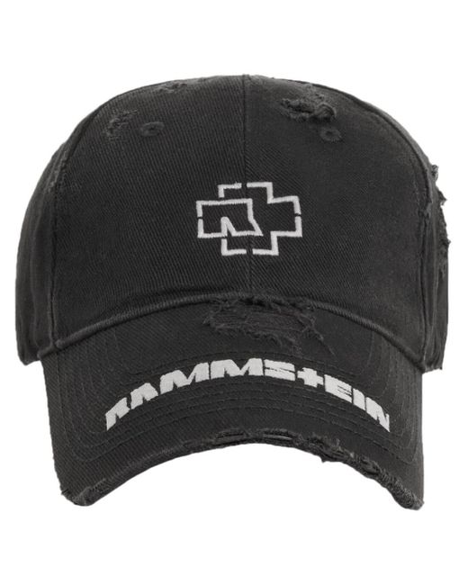 Balenciaga Black X Rammstein Embroidered-design Cap
