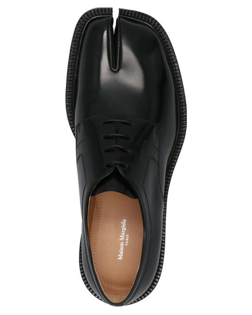 Maison Margiela Black Tabi Flat Shoes for men