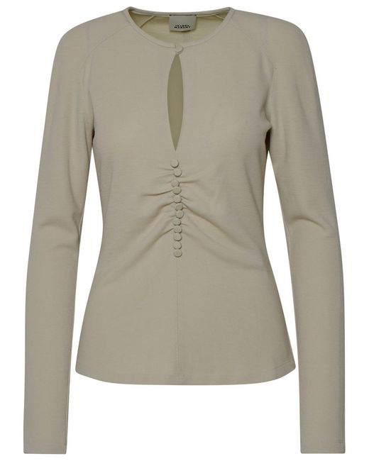 Isabel Marant White Wool Blend 'Dorine' Sweater