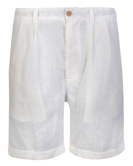 Peninsula White Shorts for men