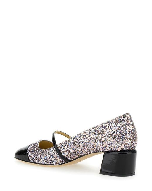 Jimmy Choo Gray 'Elisa 45' Pumps With Block Heel