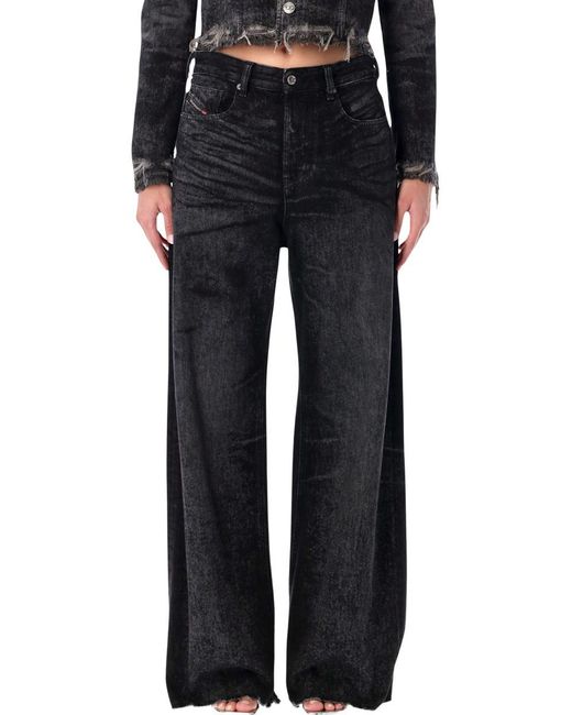 DIESEL Women's Black 1996 D-Sire Relaxed-Fit Jeans