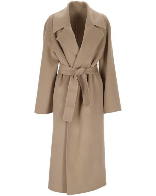 Alberta Ferretti Natural Coats