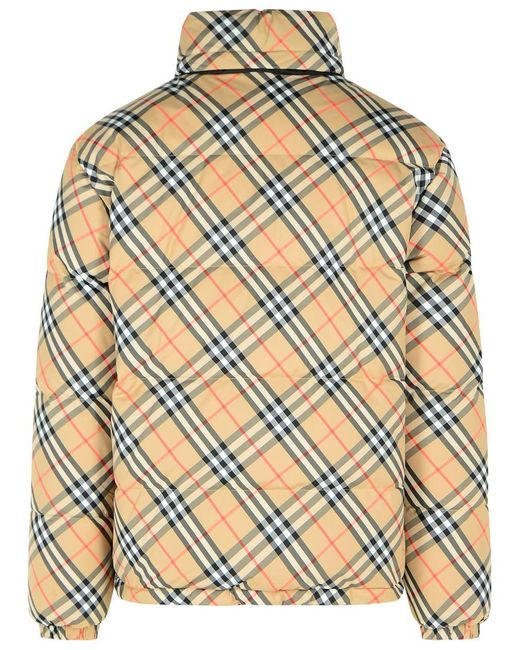 Burberry Metallic Reversible Polyester 'Snowdon' Down Jacket