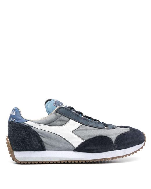 Diadora Blue Equipe H Dirty Stone Wash Evo Sneakers Shoes for men