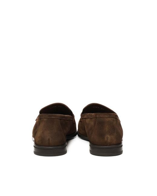 Doucal's Brown Flat Shoes for men