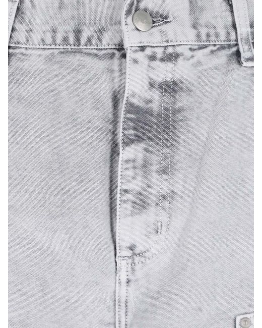 Carhartt Gray 'Double Knee' Carpenter Pants for men