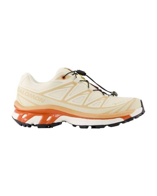 Salomon White Xt-6 Gtx Sneakers
