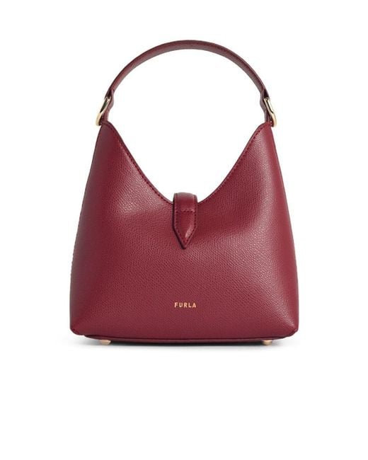 Furla Red Hobo Iris' Mini Bag