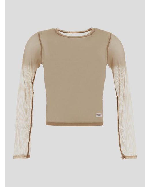 Alexander Wang Natural T-Shirts And Polos